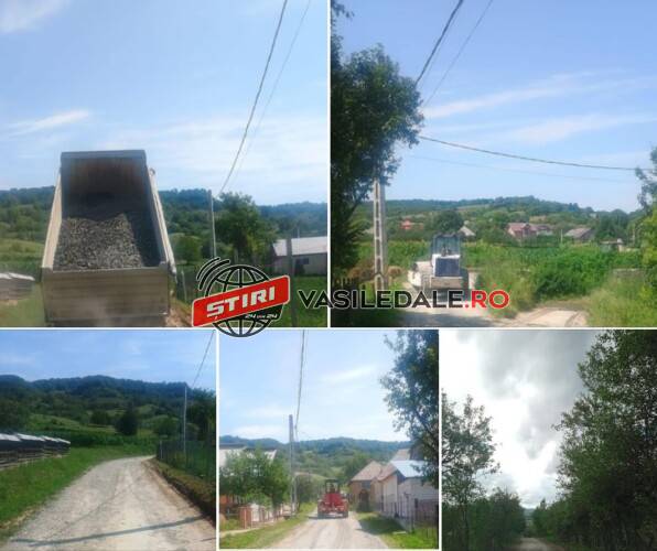 UNGURENI: Se lucrează la reamenajarea a drumului din zona ”Pe Șesuri”
