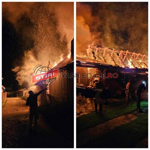 EXCLUSIV VIDEO: O femeie salvată în ultima clipă dintr-un violent incendiu izbucnit la o gospodărie din Poienile de Sub Munte. A suferit arsuri pe jumătate din corp – actualizare