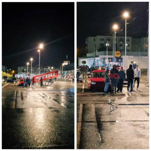 VIDEO: A confundat pedalele și a rupt un stâlp de la iluminatul public din parcarea unui supermaket din Baia Mare VIDEO: A confundat pedalele și a rupt un stâlp de la iluminatul public din parcarea unui supermaket din Baia Mare