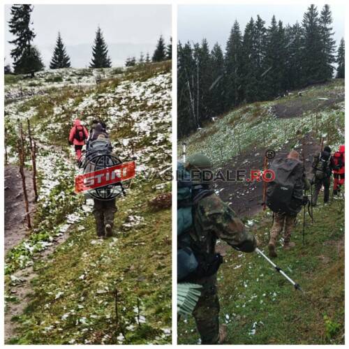 VIDEO SALVAMONT: Cinci ucraineni rătăciți de câteva zile în Munții Maramureșului. Ninge viscolit (actualizare)