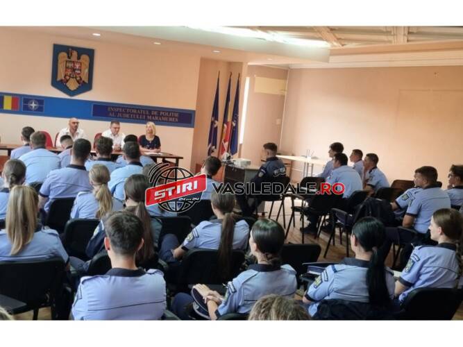 67 de elevi încep practica la Inspectoratul de Poliție Județean Maramureș