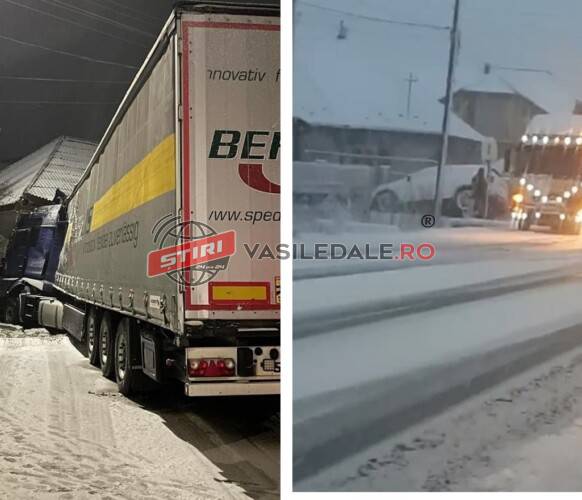 FOTO: Un TIR s-a izbit de o casă șa Fărcașa, accident și la Satulung și Seini
