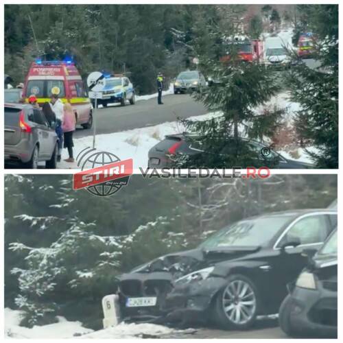 ACCIDENT RUTIER LA IEȘIRE DIN CAVNIC: 10 persoane implicate, 3 victime, dintre care un minor (foto/video)
