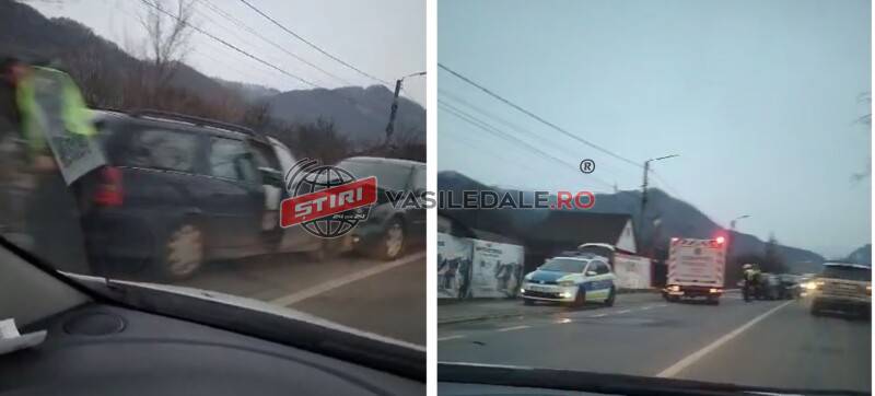 EXCLUSIV FOTO: Impact între două autoturisme în Baia Sprie