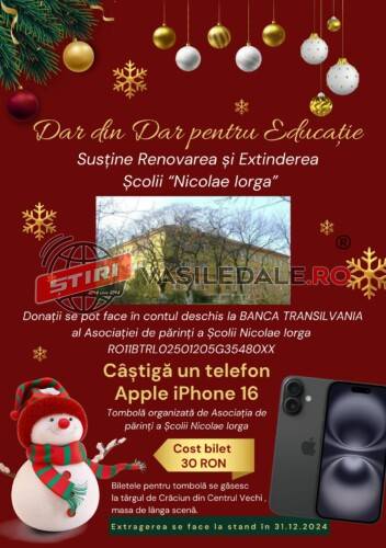 Dar din Dar pentru Educație” – Implică-te și susține extinderea și renovarea Școlii „Nicolae Iorga” din Baia Mare! Dar din Dar pentru Educație” – Implică-te și susține extinderea și renovarea Școlii „Nicolae Iorga” din Baia Mare!