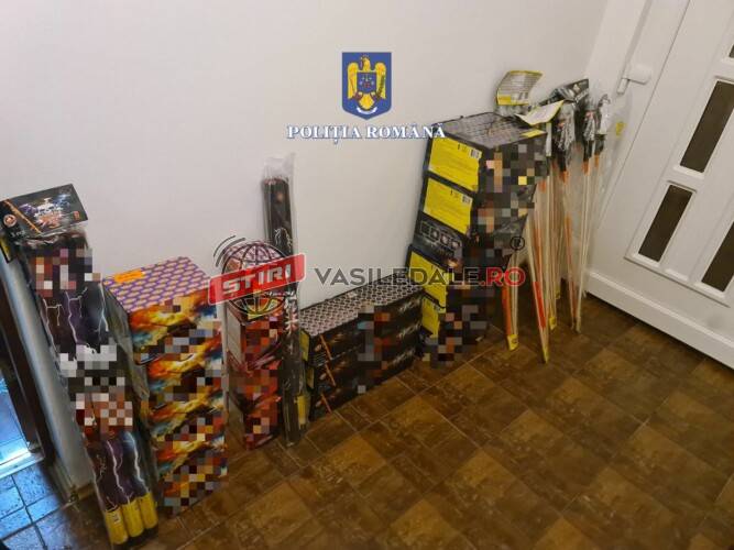160 DE KG DE ARTICOLE PIROTEHNICE CONFISCATE DE POLIȚIȘTII DIN BAIA SPRIE