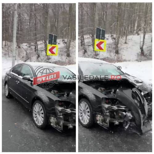 Video: 2 persoane rănite după ce a ajuns cu mașina într-un parapet din pasul Gutâi