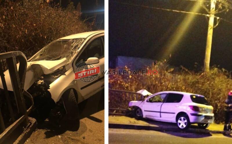 A ajuns cu autoturismul într-un pod in cartierul Ferneziu din Baia Mare (video)