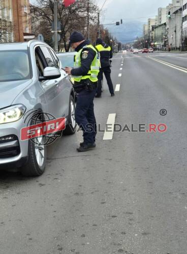 BLOCADA: Peste 70 de autovehicule verificate de polițiști în Baia Mare