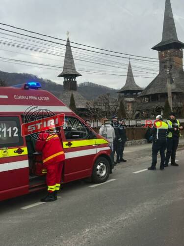 FOTO: Accident rutier în Baia Sprie, impact și la Bârsana