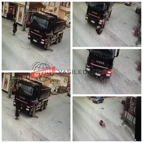 EXCLUSIV: Avem imaginile șocante – O femeie din Vișeu de Sus a fost călcată de un camion