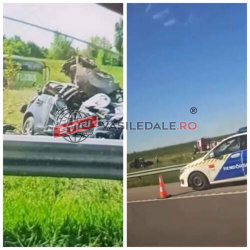 TRAGEDIE PE M1 în Ungaria: Trei bărbați au decedat la locului accidentului. Șoferul, un băimărean, a fost transportat cu elicopterul la un spital din Budapestea (FOTO/VIDEO)
