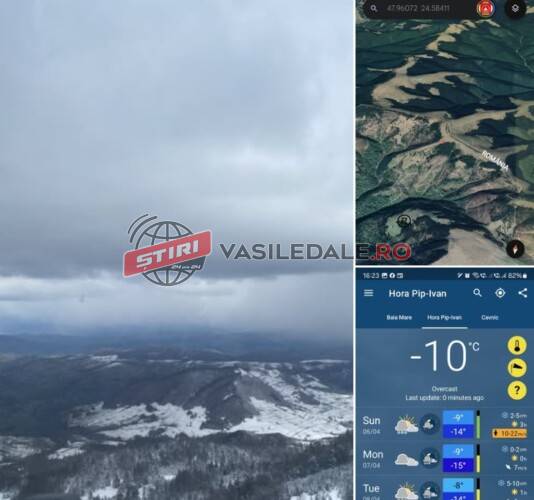 CĂUTARE – Ucrainean în blugi și pantofi sport căutat în munții Maramureșului. Ninge și sunt -10C – ACTUALIZARE