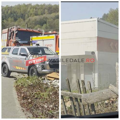 EXCUSIV VIDEO: Incendiu la un supermarket din cartierul băimărean Ferneziu