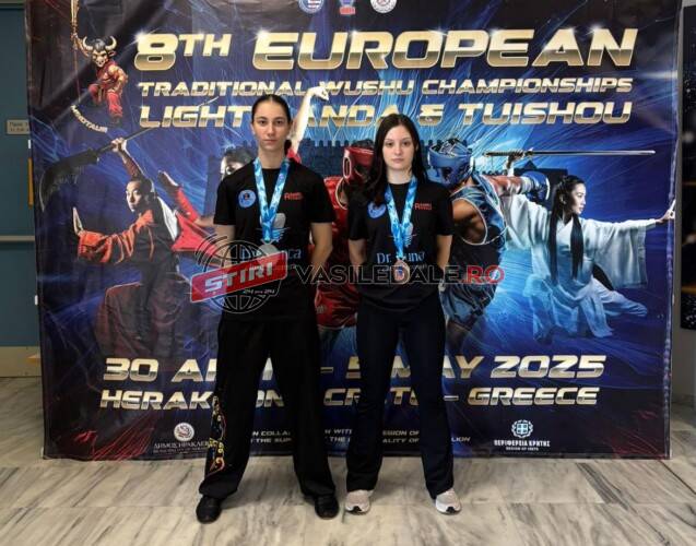 FOTO: Două sportive ale CS Wing Chun Baia Mare, pe podium la Campionatul European Tradițional de Wushu din Grecia