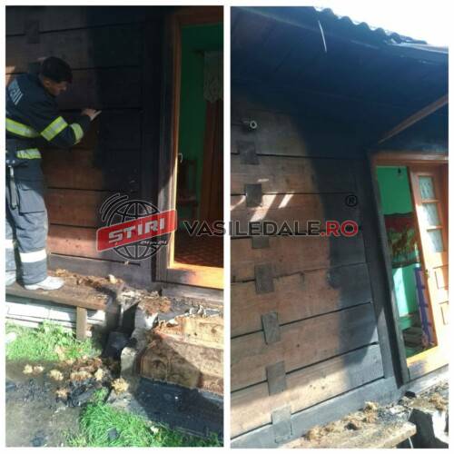 FOTO – Intervenție a pompierilor civili în cătunul Luhei din Poienile de Sub Munte