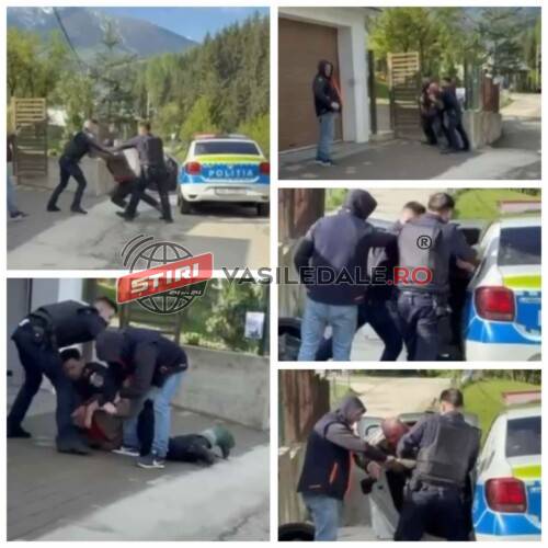 EXCLUSIV – BORȘA SĂLBATICĂ: Localnic terorizat cu toporul de unul dintre vecini. Avea un cuțit ascuns la brâu. Polițiștii l-au încătușat, apoi l-au lăsat liber