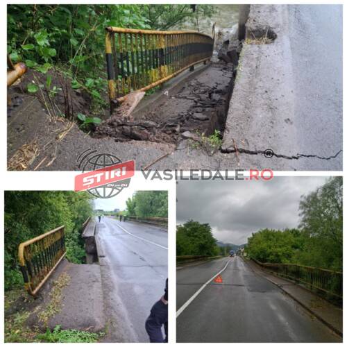 EXCLUSIV: S-a rupt podul de pe râul Sasar!!! Centura Băii Mare închisă