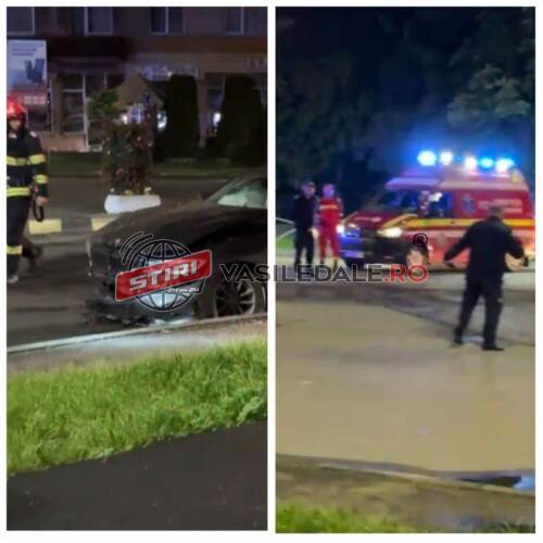 EXCLUSIV VIDEO: Accident în miez de noapte la Sighetu Marmației