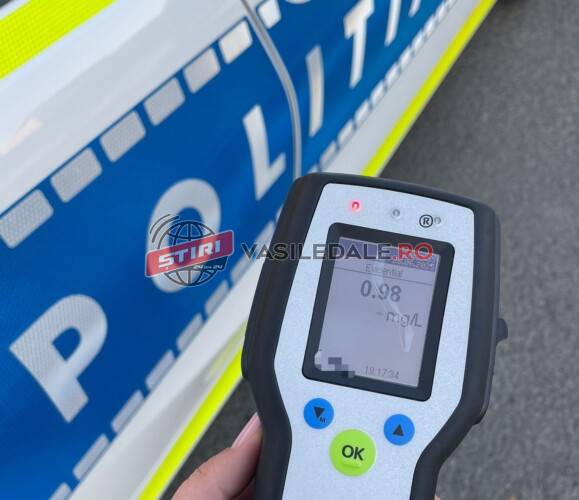 Maramureșean reținut după ce a fost prins la volan de polițiștii sătmăreni fără permis și băut