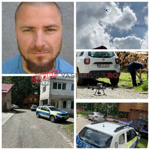 EXCLUSIV VIDEO: Criminalul fugar Emil Gânj este căutat acum în pădurea Crăiasa de lângă OCNA ȘUGATAG. Se folosesc și drone