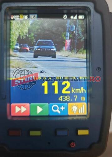 Cu 112 km/h prin Sighetu Marmației. Depistat de polițiști