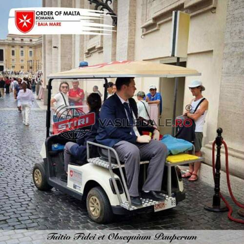 Serviciul de Ajutor Maltez Baia Mare asigură asistență medicală pentru sutele de mii de pelerini prezenți la cele patru Basilici Papale ale Vaticanului (foto)