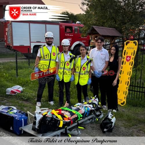 SERVICIUL DE AJUTOR MALTEZ BAIA MARE: Exercițiu – incendiu la Stoiceni / Târgu Lăpuș