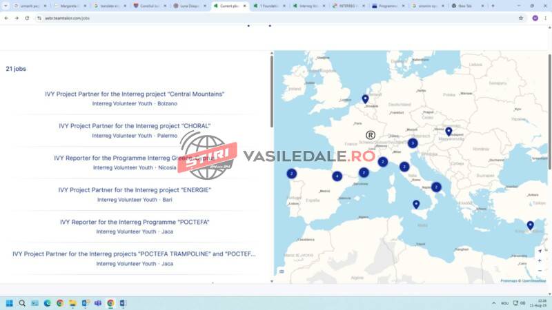 Oportunități de voluntariat pentru tineri, prin inițiativa Interreg Volunteer Youth – Tineri Voluntari Interreg