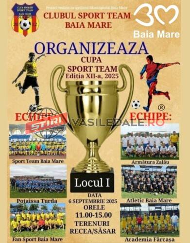 FOTBAL: Cupa „Sport Team”, ediția a XII-a 2025