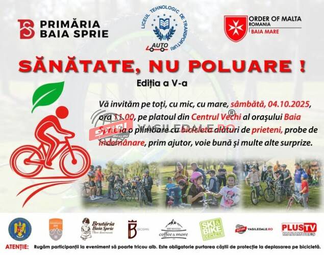 Sănătate, nu poluare! – ediția a V-a, în Baia Sprie
