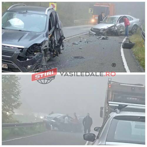 EXCLUSIV FOTO: Impact violent în Pasul Hera pe DN18