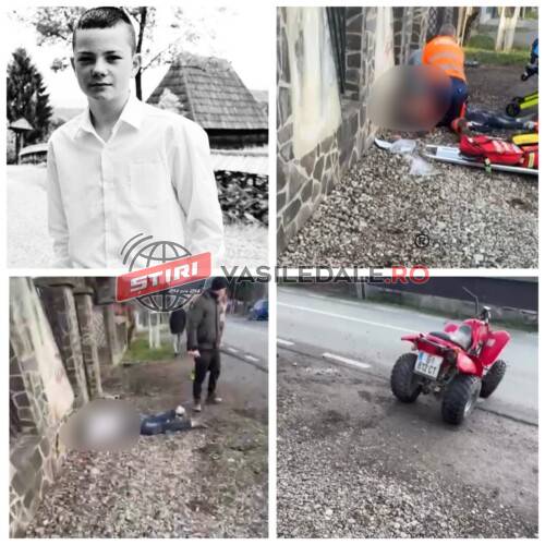 TRAGEDIE LA VADU IZEI: Emanuel a decedat după ce s-a izbit de poarta unui imobil cu ATV-ul cumpărat astăzi. Purta cască dar nu avea echipament de protecție (actualizare)