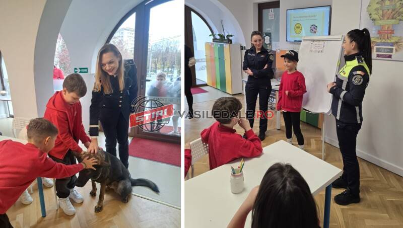 ZIUA INTERNAȚIONALĂ A DREPTURILOR COPILULUI: Polițiștii, alături de elevii Școlii Internaționale Baia Mare