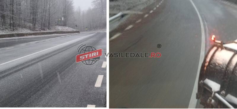 ATENȚIE, ȘOFERI: Carosabil umed și ceață pe unele tronsoane