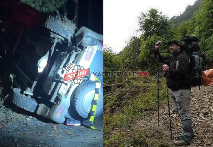 EXCLUSIV FOTO: Tragedie în zona Tăul lui Dumitru. Un șef de district de la OS Mara a murit după ce s-a răsturnat cu mașina