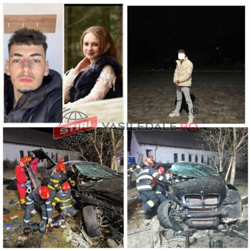 TRAGEDIE ÎN JUDEȚUL VECIN: Diana (20 ani) și Andreas (22 ani) au murit pe loc după ce Alex (20 ani) a pierdut controlul BMW-ului pe DN17 (foto/video)