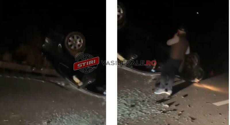 EXCLUSIV: Accident pe DN 18 între Hărnicești și Desești – foto