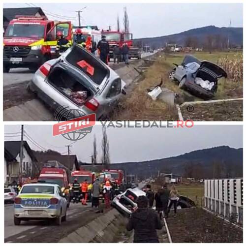 EXCLUSIV VIDEO: Grav accident rutier pe DN18 la Berbești. 4 persoane verificate de medici EXCLUSIV VIDEO: Grav accident rutier pe DN18 la Berbești. 4 persoane verificate de medici