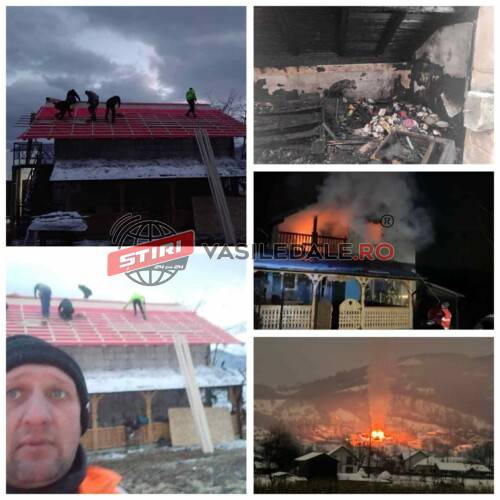 OAMENI CU SUFLET MARE: Gospodăria unei mame cu trei copii din Ruscova distrusă de un incendiu a fost reconstruită în două zile (FOTO)
