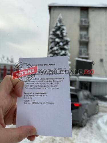 Deszăpezirea în Baia Mare este o obligație contractuală, nu un favor