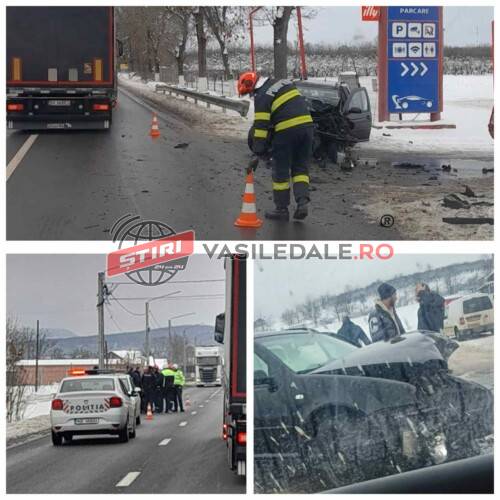 FOTO – Accident la intrare în Șomcuta Mare pe DN1C. O persoană rănită