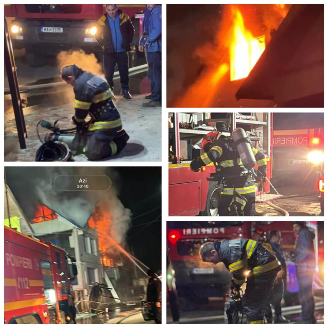 INCENDIU VIOLENT: Acoperișul și mansarda unui service auto în flăcări la Sighetu Marmației (foto/video) INCENDIU VIOLENT: Acoperișul și mansarda unui service auto în flăcări la Sighetu Marmației (foto/video)