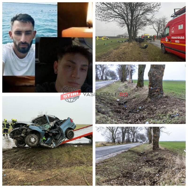 TRAGEDIE -EXCLUSIV: Doi frați din Băsești au murit într-un teribil accident rutier în Ungaria. Și-au dus părinții în Germania și se întorceau acasă (VIDEO)