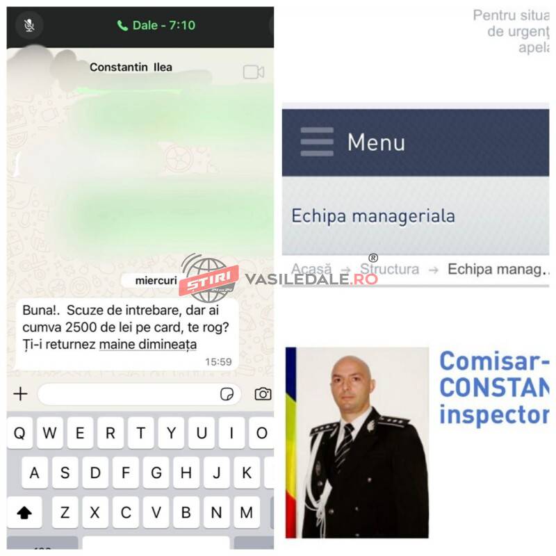 EXCLUSIV: Telefonul fostului inspector șef al IPJ Maramureș atacat de hackeri! Cerea bani pe whatsapp… EXCLUSIV: Telefonul fostului inspector șef al IPJ Maramureș atacat de hackeri! Cerea bani pe whatsapp…
