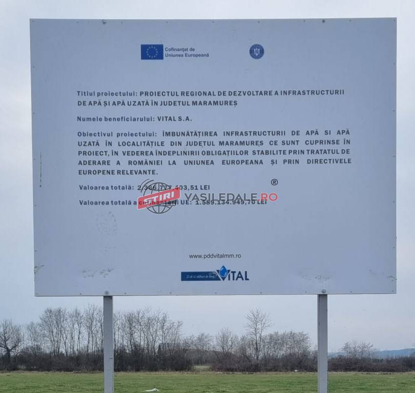 VITAL Baia Mare a preluat realizarea și extinderea rețelelor de apă potabilă și apă uzată din comuna Satulung