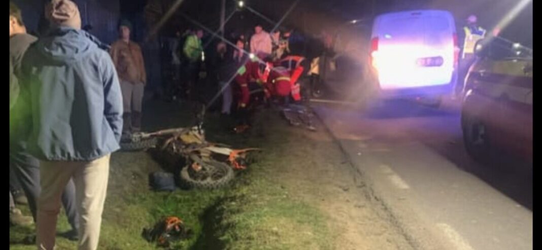 EXCLUSIV FOTO: Motociclist rănit într-un accident pe drumul dintre Târgu Lăpuș și Lăpuș