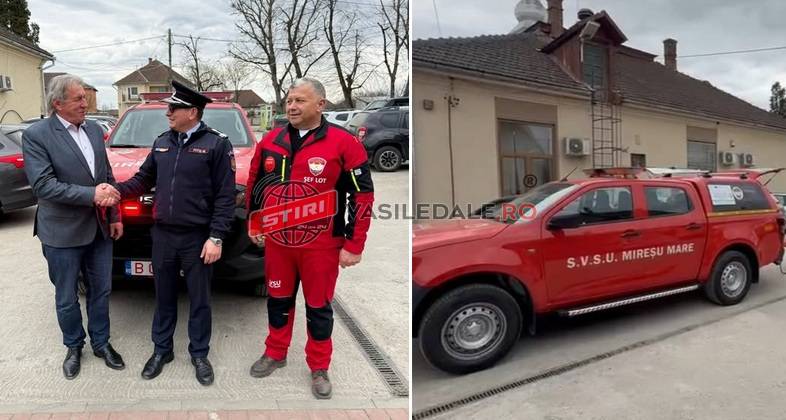 SVSU Mireșu Mare, dotat cu o autoutilitară pickup de interveție rapidă