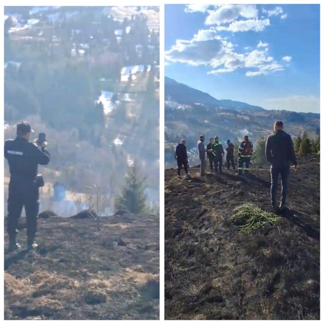 PRIMA VICTIMĂ A INCONȘTIENȚEI – BORȘA: O femeie inconștientă găsită în urma unui incendiu de vegetație – actualizare (foto/video)