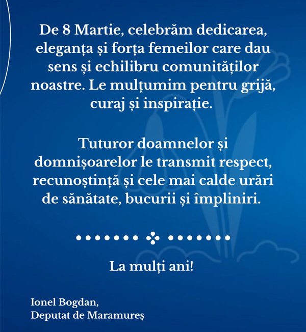 Mesaj 8 Martie